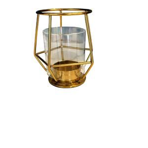Stainless Steel and glass Candle Holder Gold Tea Candle MCM home decor